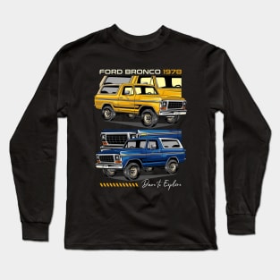 1978 Bronco Safari Car Long Sleeve T-Shirt